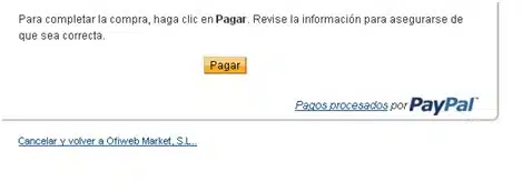 Pagar con tarjeta por PayPal