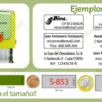 Printer S-852 Shiny muestras sello automático