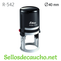 R-542 Shiny sello automático redondo 40 milímetros diámetro