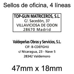 Sello datos fiscales