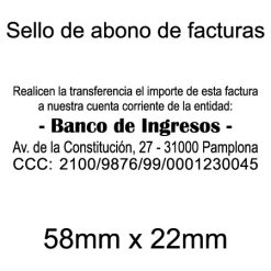 Sello abono facturas