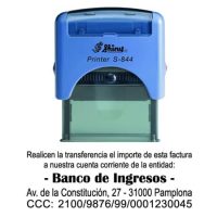 Sello automático abono facturas