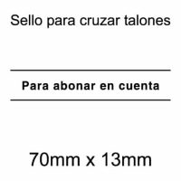 Sello de cruzar talones