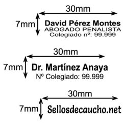 Ejemplos Bolígrafo con sello