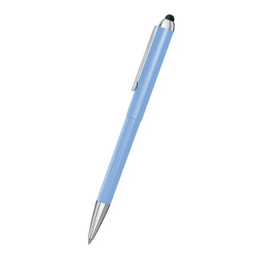 Boligrafo con sello y puntero azul cielo