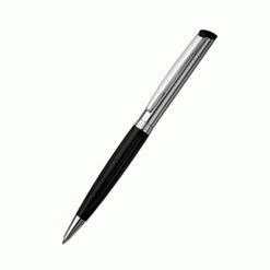 Bolígrafo con sello negro cromado