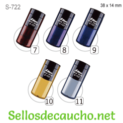 Sello Bolsillo Shiny S-722 38x14mm Colores