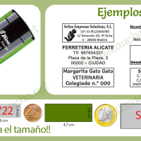 Ejemplos de sello de bolsillo Shiny S-723