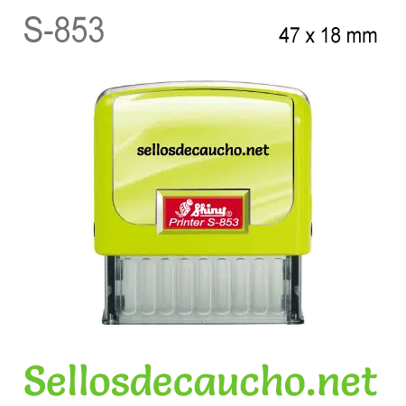 Sello automático S-853 Shiny 47x18mm