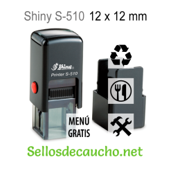 Shiny S-510 Sello automático 12x12mm