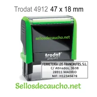 Trodat 4912 Sello automático 47x18mm