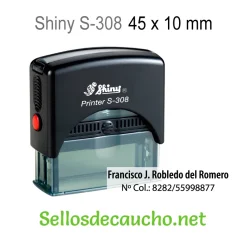 Shiny Printer S-308 Sello automático 45x10mm