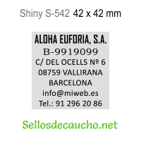 Shiny S-542 Sello automático 42x42mm